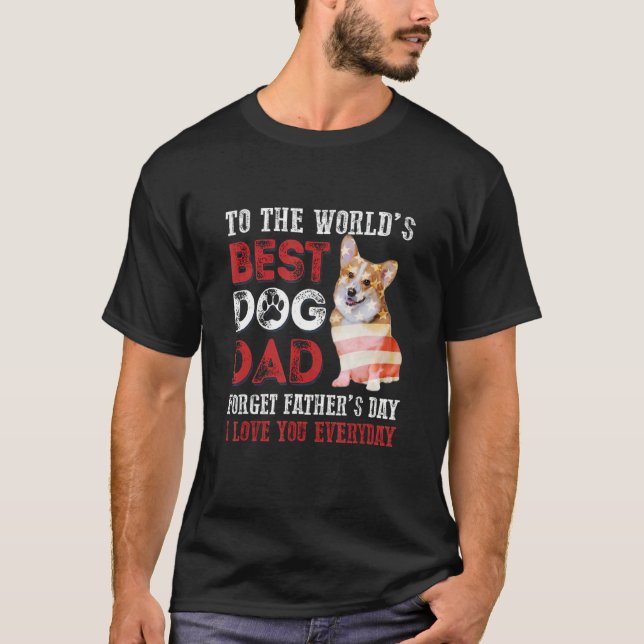 Världens bästa Hund Lycklig Fars dag 5 T Shirt (Framsida)
