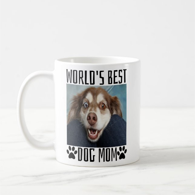 Världens bästa Hund Mamma Kaffemugg (Vänster)