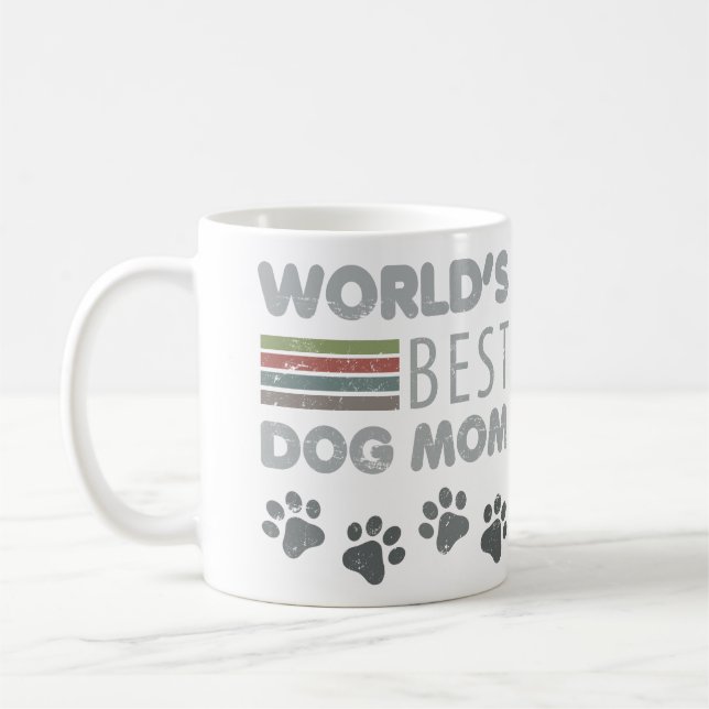 Världens bästa Hund Mamma Kaffemugg (Vänster)