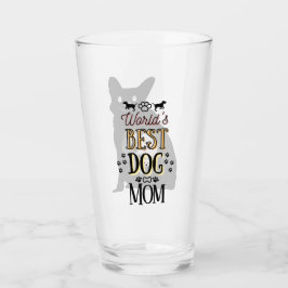 Världens bästa Hund-Mamma med hund av anpassningsb Glaskopp