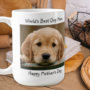 Världens bästa Hund Mamma-Mors dag - Teal Pet Phot Kaffemugg