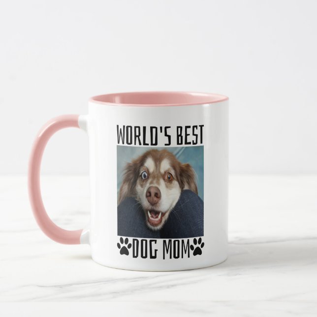 Världens bästa Hund Mamma Mugg (Vänster)