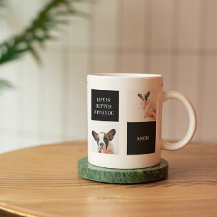 Världens bästa Hund Mamma Samla in Hund Photo Kaffemugg