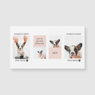 Världens bästa Hund Mamma   Samlingsfoto   Pastell