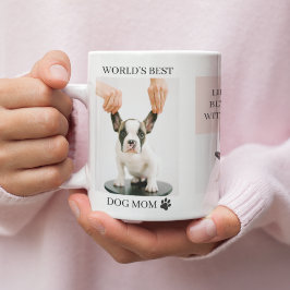 Världens bästa Hund Mamma | Samlingsfoto | Pastell Kaffemugg