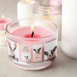 Världens bästa Hund Mamma | Samlingsfoto | Pastell Rektangulärt Klistermärke