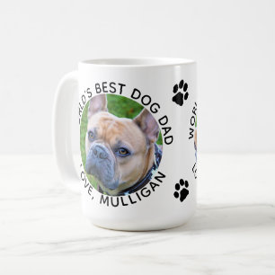 Världens bästa Hund Pappa - Cute Pet Photo Kaffemugg