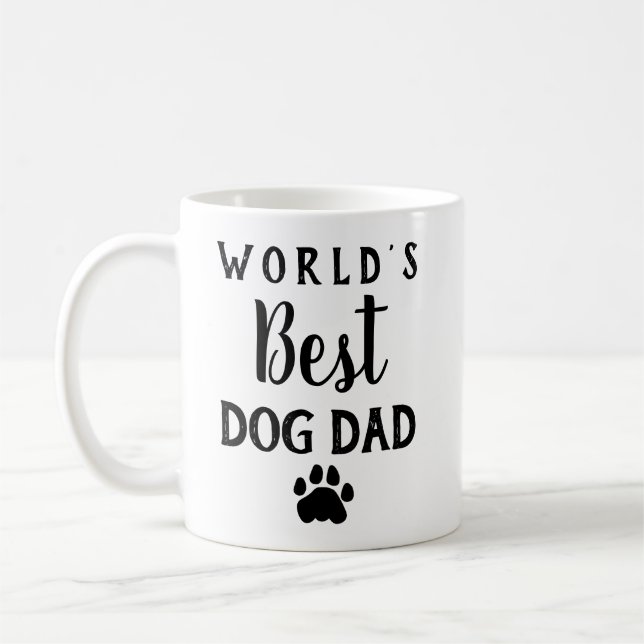 Världens bästa Hund Pappa Kaffemugg (Vänster)