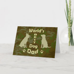 Världens bästa Hund Pappa Kort