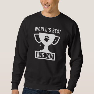 Världens bästa Hund Pappa Lång Ärmad Tröja