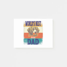 Världens bästa hund pappa post-it block