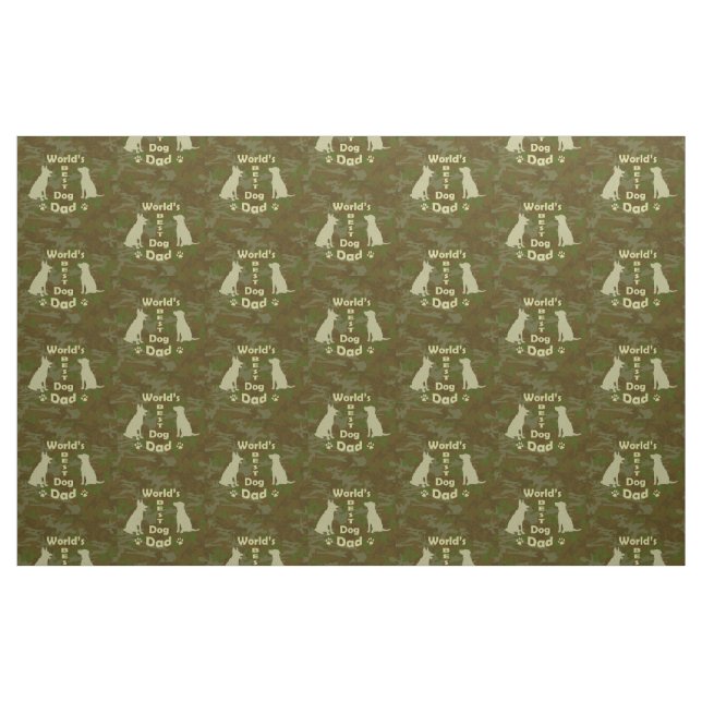 Världens bästa Hund Pappa Tyg (Fat Quarter)
