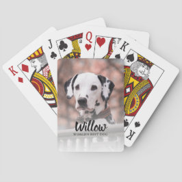 "Världens bästa Hund" Personlig för sällskapsfoto Casinokort