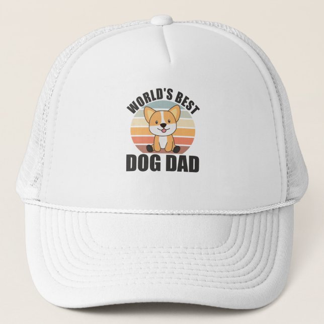Världens bästa Hund Sweet Hund Corgi Hund Sunset Keps (Framsida)