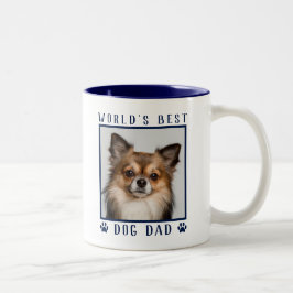 Världens bästa Hund-Tass avtryck Pet-foto-flotta Två-Tonad Mugg