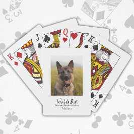 Världens bästa Hund-tyska Shepherd-Personlig Casinokort