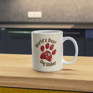 Världens bästa hund Walker Paw Skriv ut husdjur i Kaffemugg