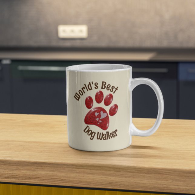 Världens bästa hund Walker Paw Skriv ut husdjur i  Kaffemugg (Skapare uppladdad)