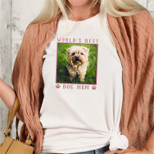 Världens Bästa Hundmamma Rosa Tassavtryck Husdjur