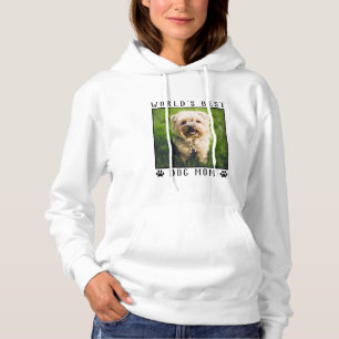Världens Bästa Hundmamma Svarta Tassavtryck Husdju T Shirt