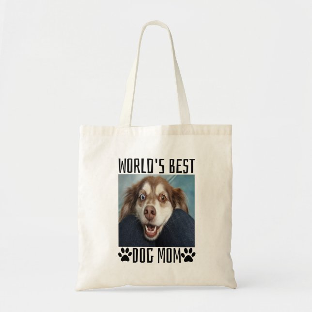 Världens Bästa Hundmamma T-Shirt Tygkasse (Framsidan)