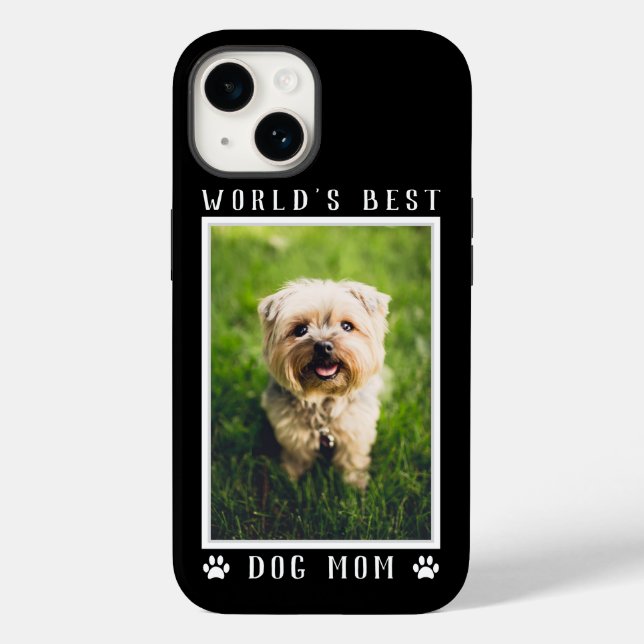 Världens Bästa Hundmamma Tassavtryck Husdjursfoto  (Baksida)
