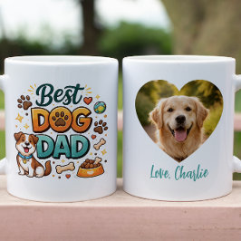 Världens Bästa Hundpappa | Anpassad Fars Dag Kaffemugg