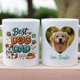 Världens Bästa Hundpappa | Anpassad Fars Dag Mugg