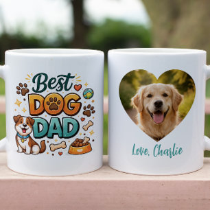 Världens Bästa Hundpappa Anpassad Fars Dag Mugg