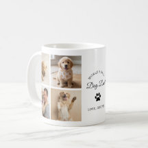 Världens Bästa Hundpappa Anpassad Fotokollage Mugg
