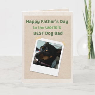 Världens bästa hundpappa från bästa hundens faders kort