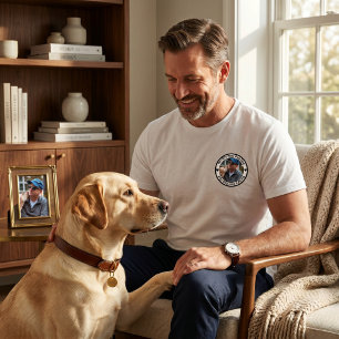 Världens Bästa Hundpappa Modern Elegant Anpassad F T Shirt