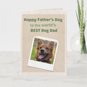 Världens bästa hundpappa Personlig fadersdag Kort