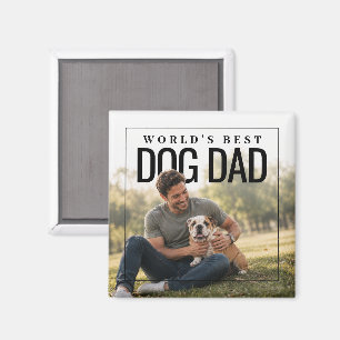 Världens Bästa Hundpappa PhotoPop Magnet