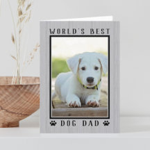 Världens Bästa Hundpappa Rustik Farsdagsfoto