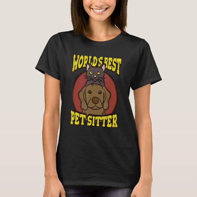 Världens bästa husdjurssater Päls Kids T Shirt (Framsida)