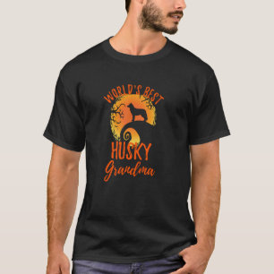 Världens bästa husky-mormor söta sibirisk husky gr t shirt