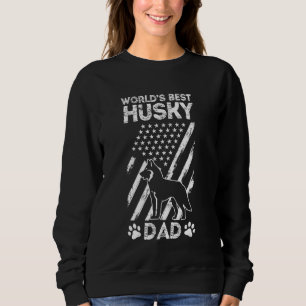 VÄRLDENS BÄSTA Husky Pappa Fars dag Pet Hundägare T Shirt