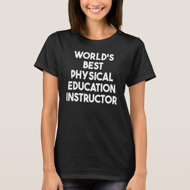 Världens bästa idrottslärare t shirt (Framsida)