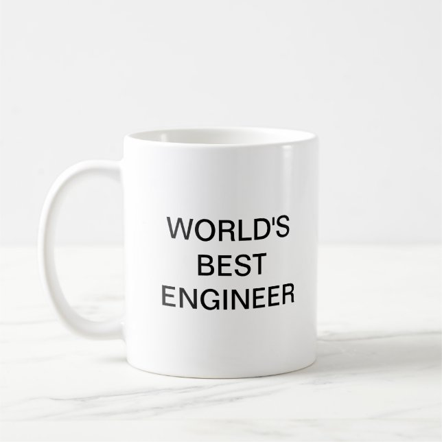 Världens bästa ingenjör kaffemugg (Vänster)