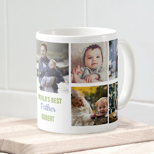 Världens bästa Instagram Photo Collage Namn i Far Kaffemugg