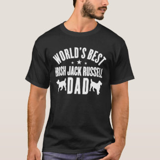 Världens bästa IRLÄNDSK JACK RUSSELL Pappagåvor T Shirt