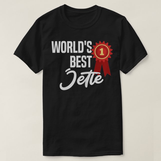 Världens bästa Jette Namn-Personlig T Shirt (Design framsida)