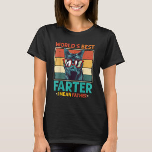 Världens bästa jordbrukare I Elak Far bästa Katt P T Shirt