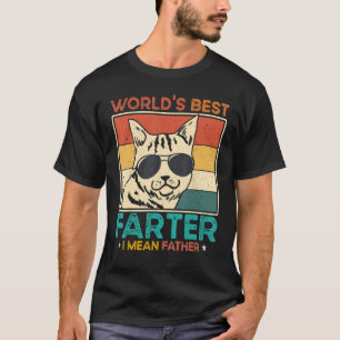 Världens bästa jordbrukare I Elak Far bästa Katt P T Shirt
