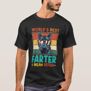 Världens bästa jordbrukare I Elak Far bästa Katt P T Shirt