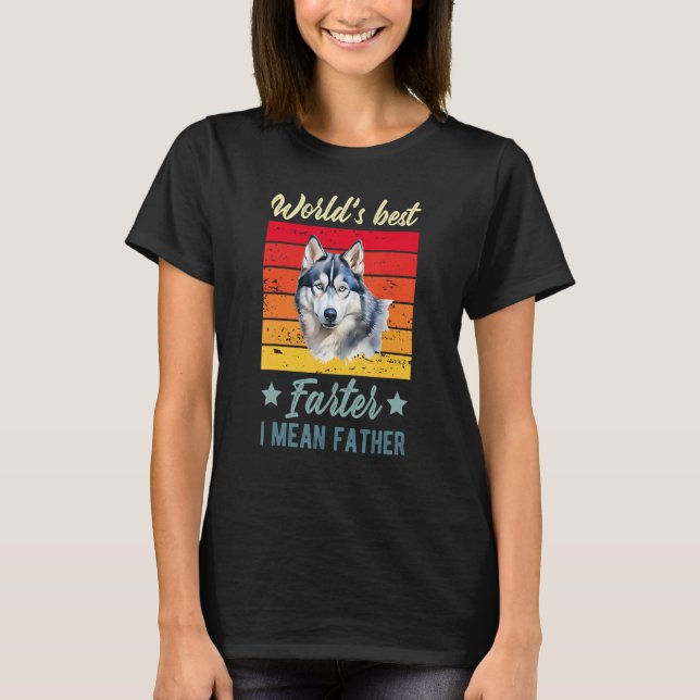 Världens bästa jordbrukare I Elak Far Siberian hus T Shirt (Framsida)