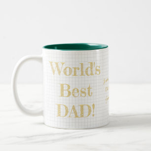 Världens bästa julfödelsedag i Pappa Fars dag Två-Tonad Mugg