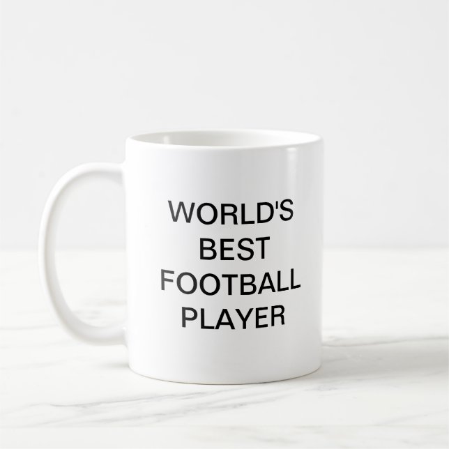 Världens bästa kaffe från FOOTBALL-spelaren mugg (Vänster)