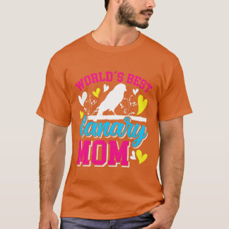 Världens bästa Kanarieöarna Mamma Bird älskare Wom T Shirt